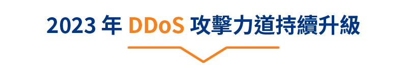 2023 年 DDoS 攻擊力道持續升級